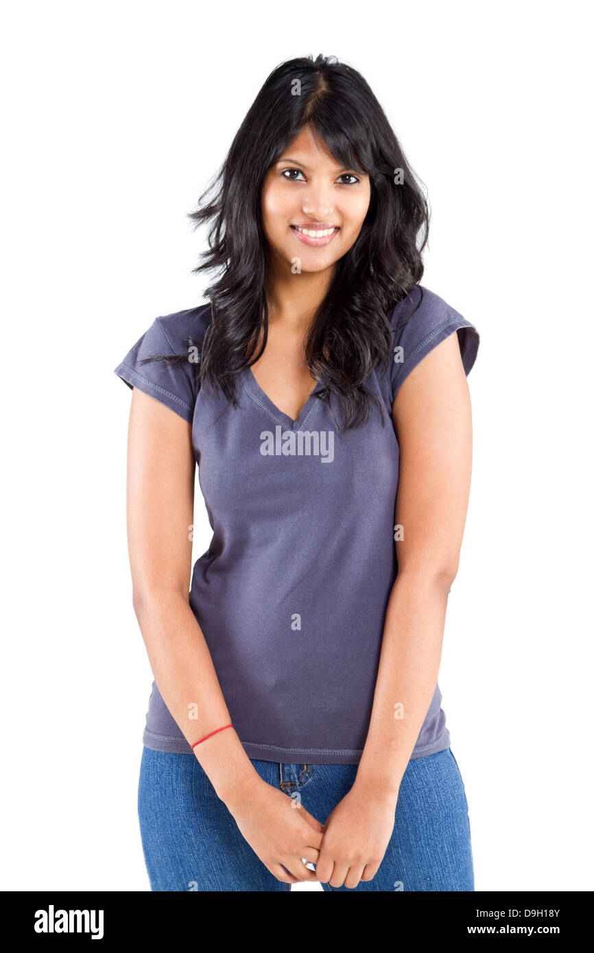 Premium Photo  Portrait of a young indian woman in casual style
