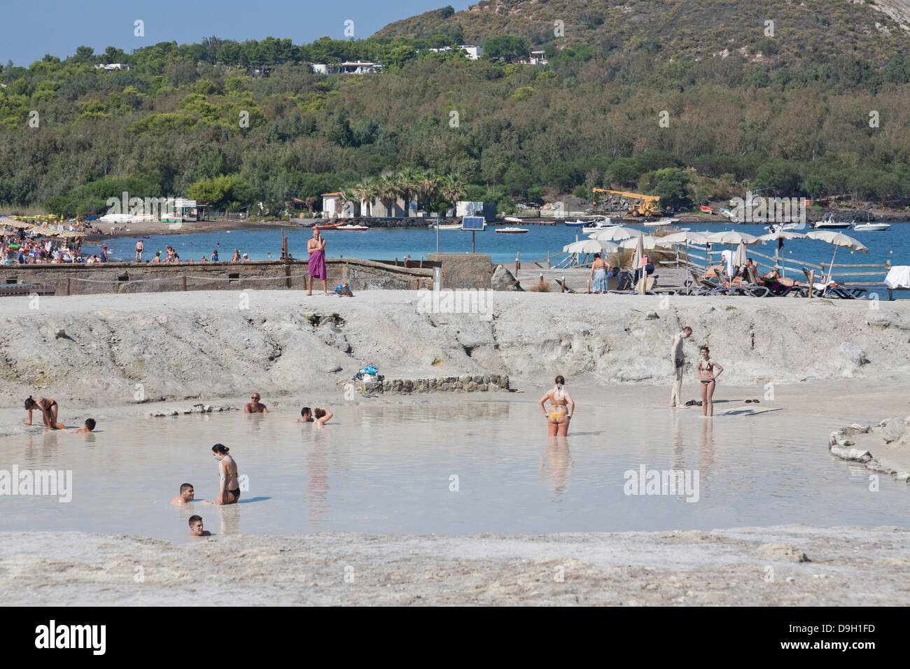 Mud baths vulcano aeolian islands hi-res stock photography and images ...