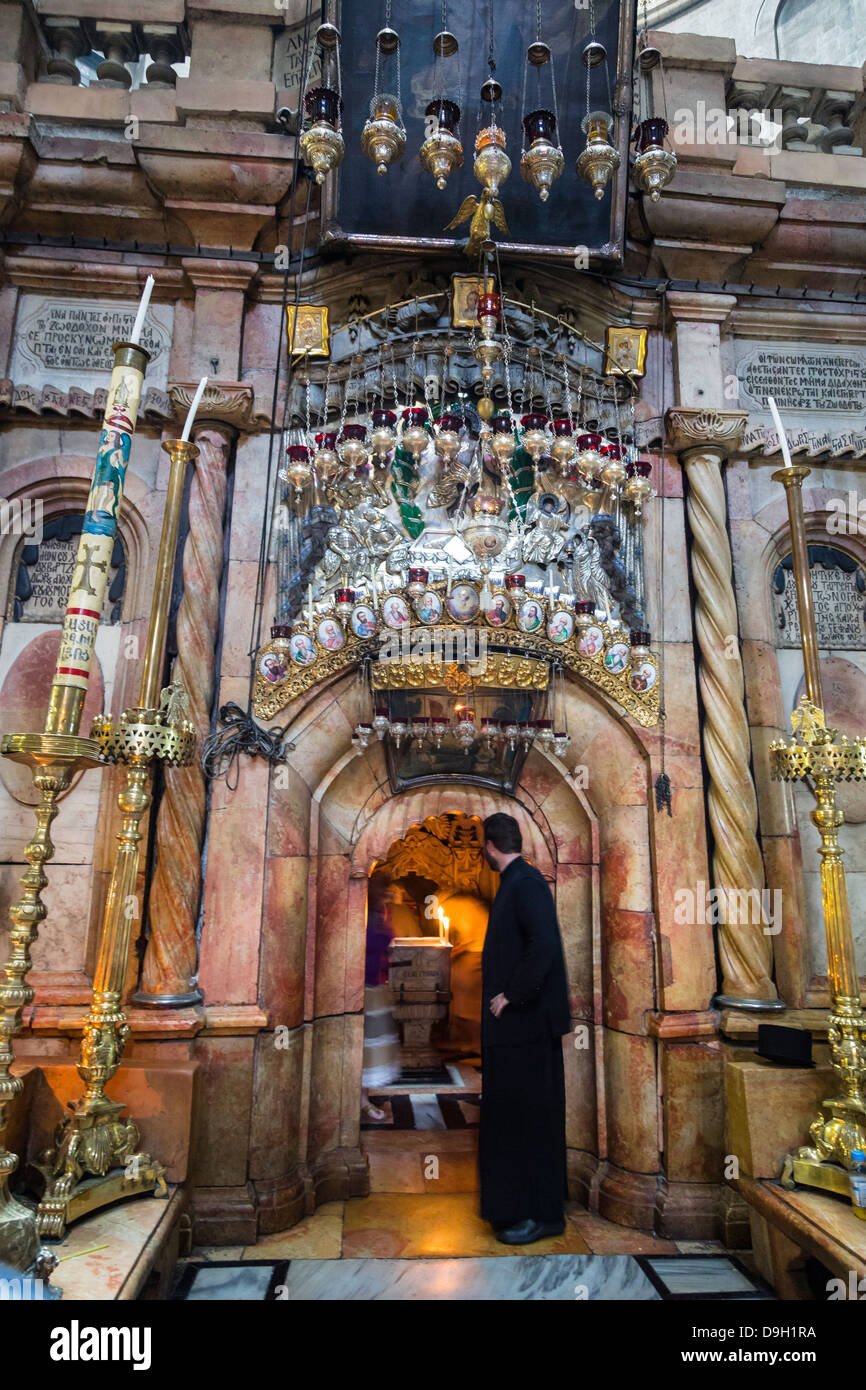 Church of the Holy Sepulchre in the old city, Jerusalem, Israel. Stock Photo