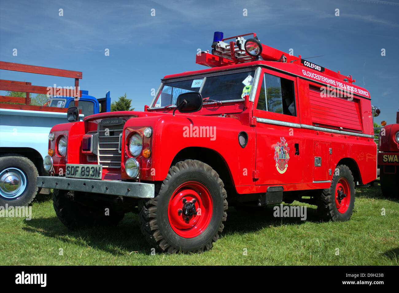 Land Rover Fire Engine Stock Photo - Alamy