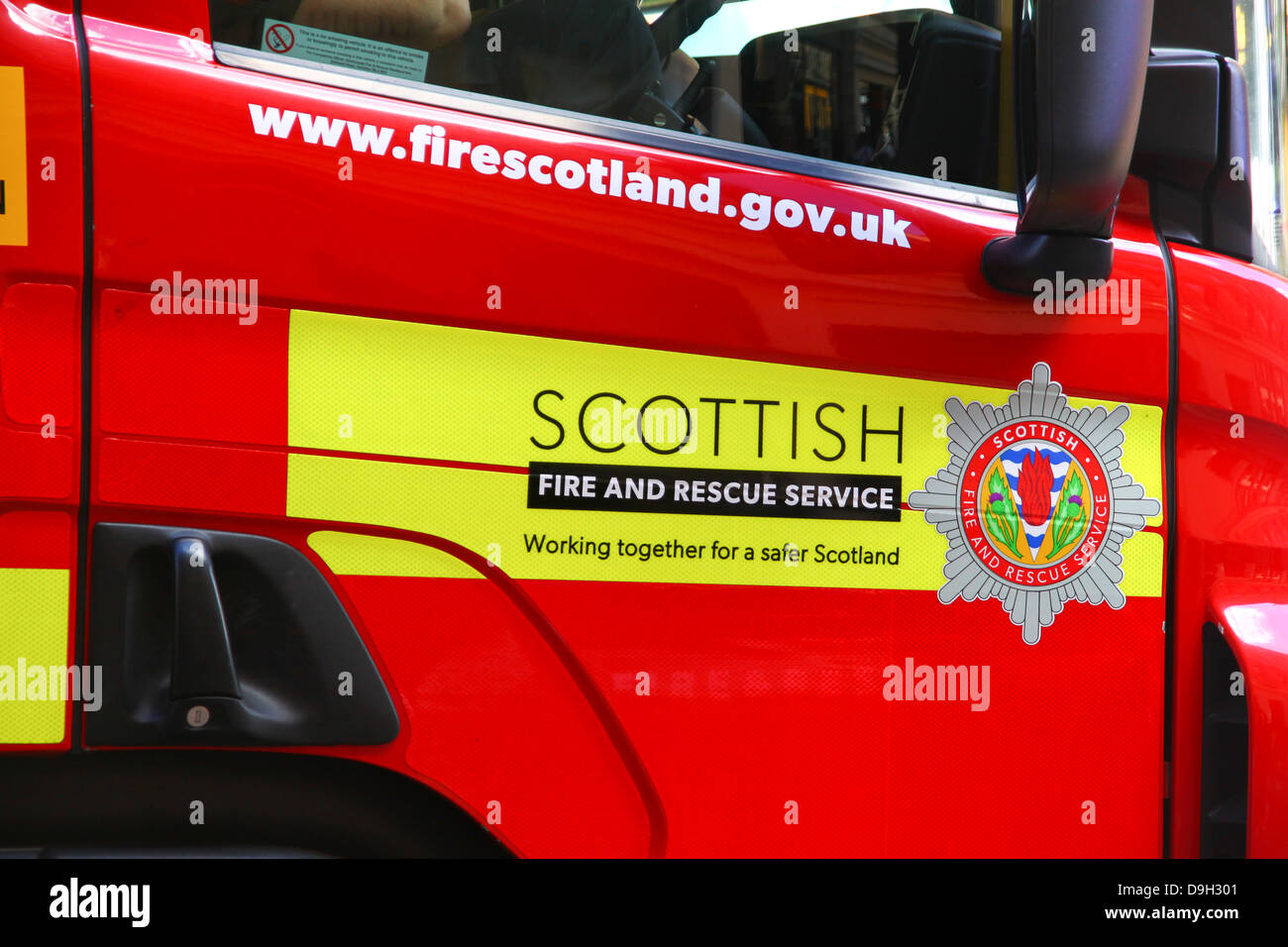 New Scottish Fire and Rescue logo and signage Stock Photo