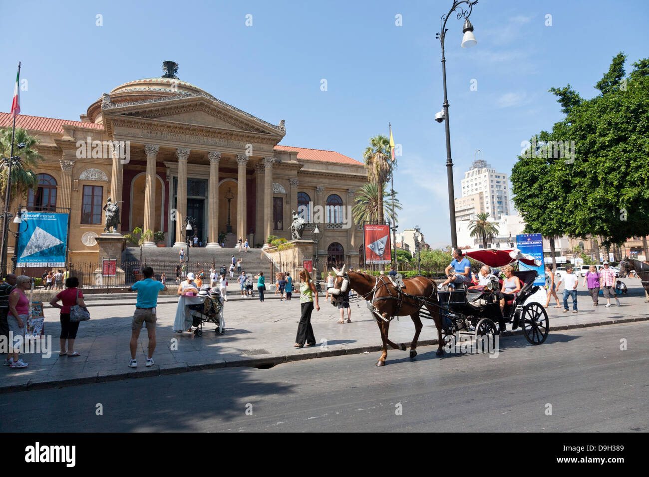 Teatro Massimo, Opera House, Palermo, Sicily, Italy Stock Photo