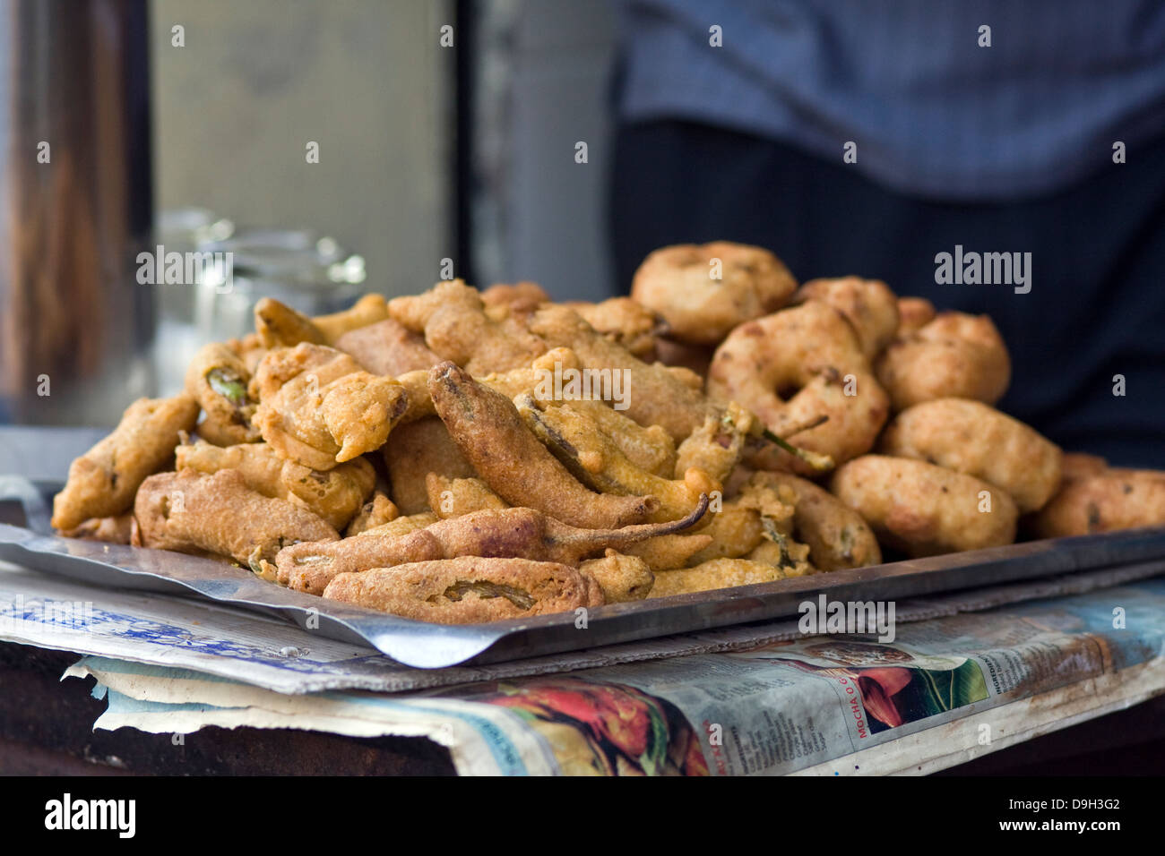 Asia, India, Karnataka, Mysore, Indian snacks Stock Photo