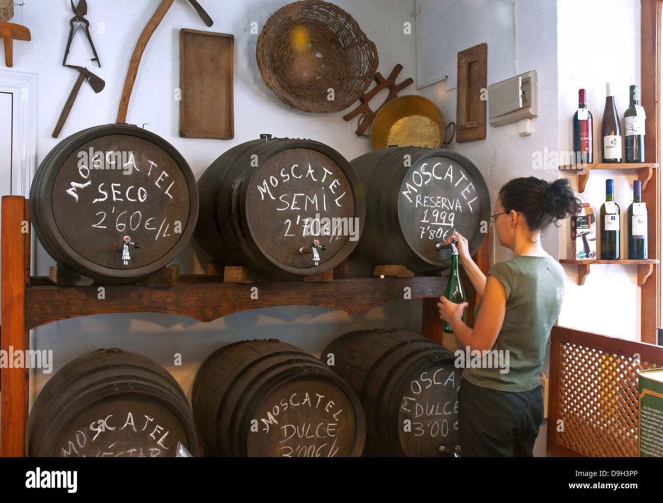 Vine shop, Competa, Malagaprovince, Region of Andalusia, Spain, Europe
