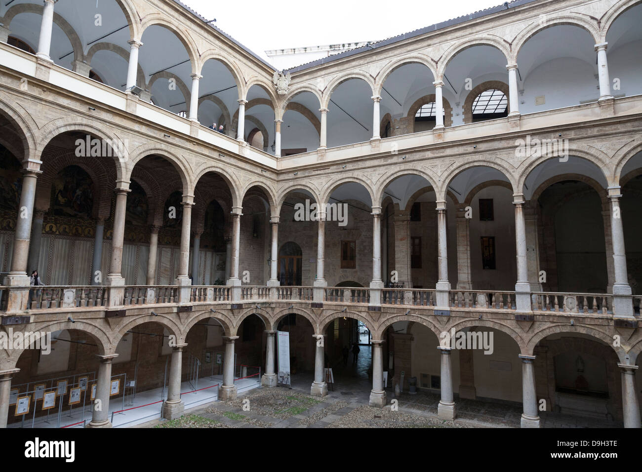 Palazzo dei Normanni, Palazzo Reale, Palermo, Sicily, Italy Stock Photo