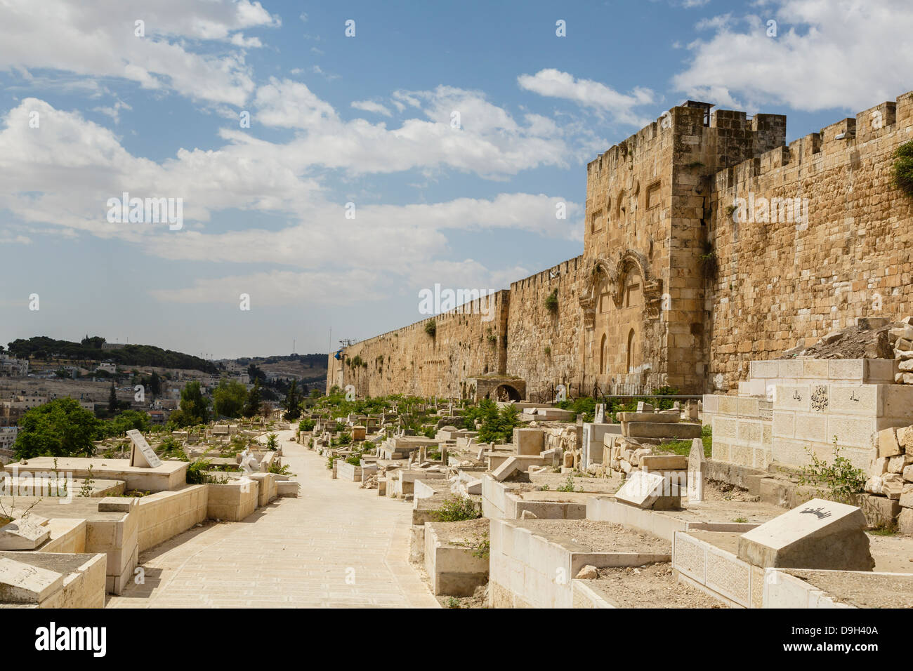 The Golden Gate on the eastern wall of the Temple Mount, Jerusalem, Israel. Stock Photo
