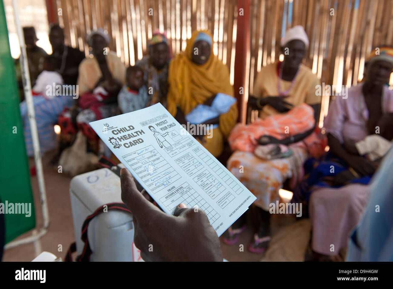 SOUTH SUDAN, Lakes state, Rumbek , health center , mother child programme for vaccination and immunization of infants Stock Photo