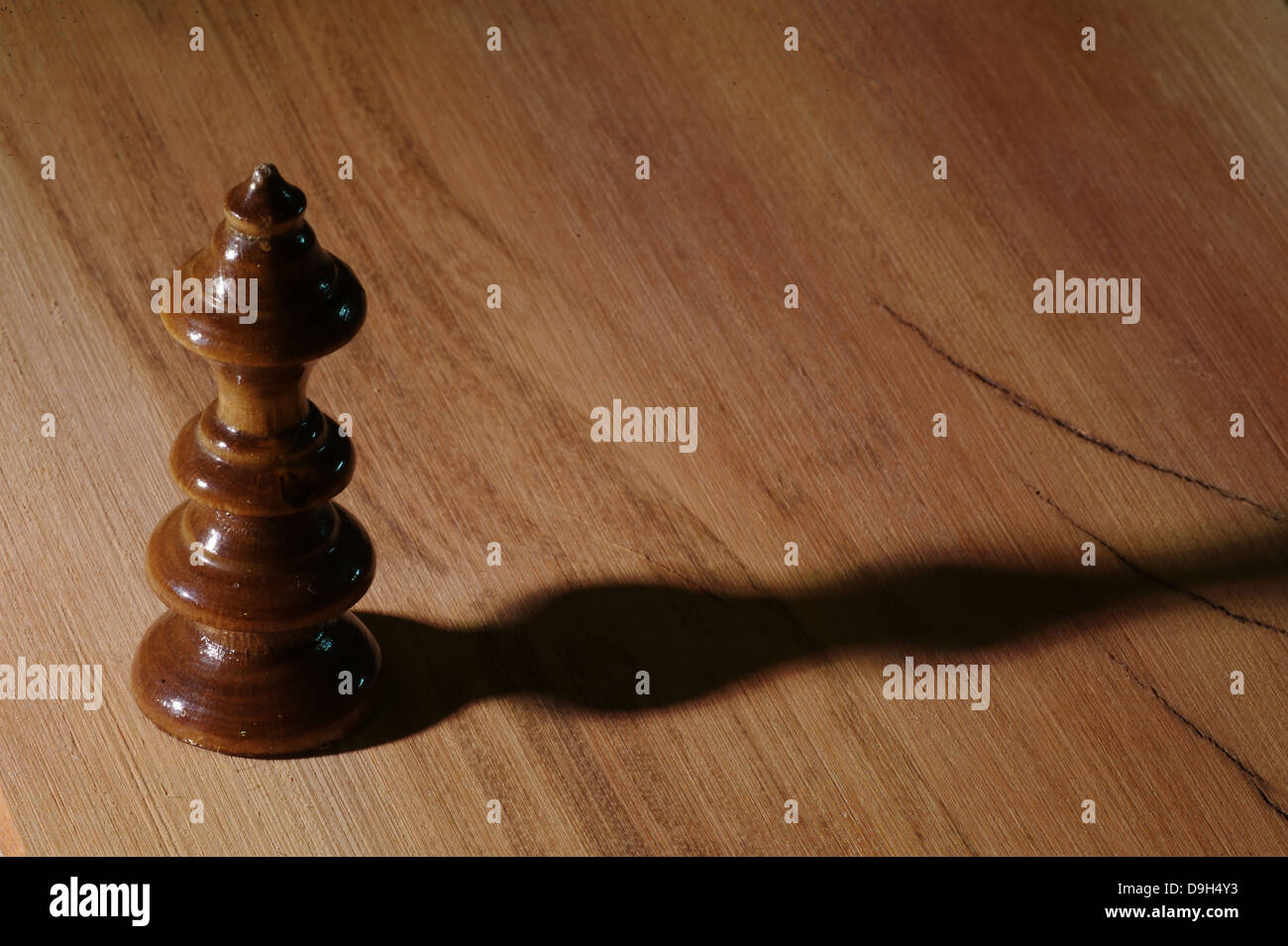 chess tool king queen on wood board Stock Photo