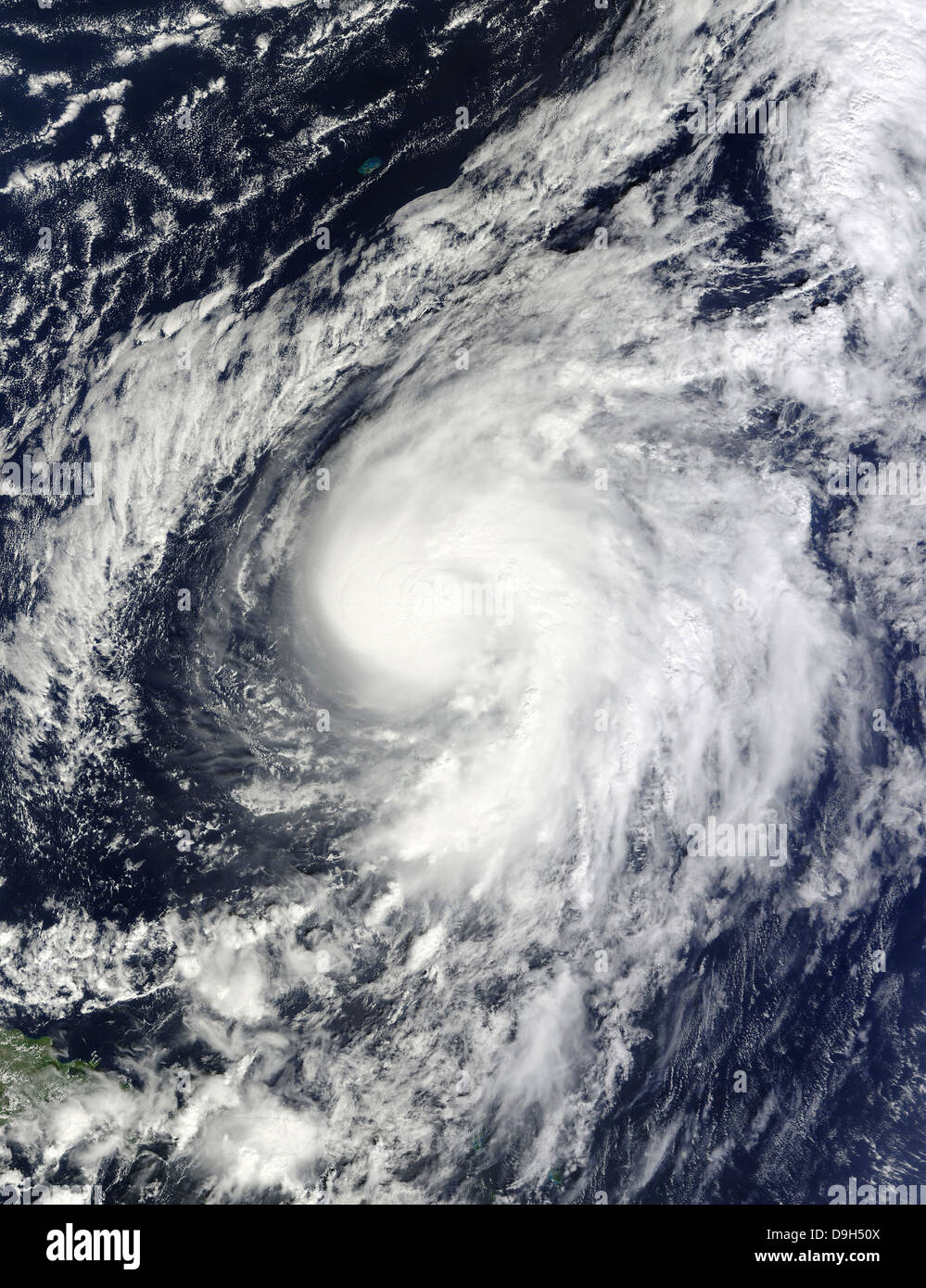 October 8, 2010 - Hurricane Otto off Puerto Rico. Stock Photo