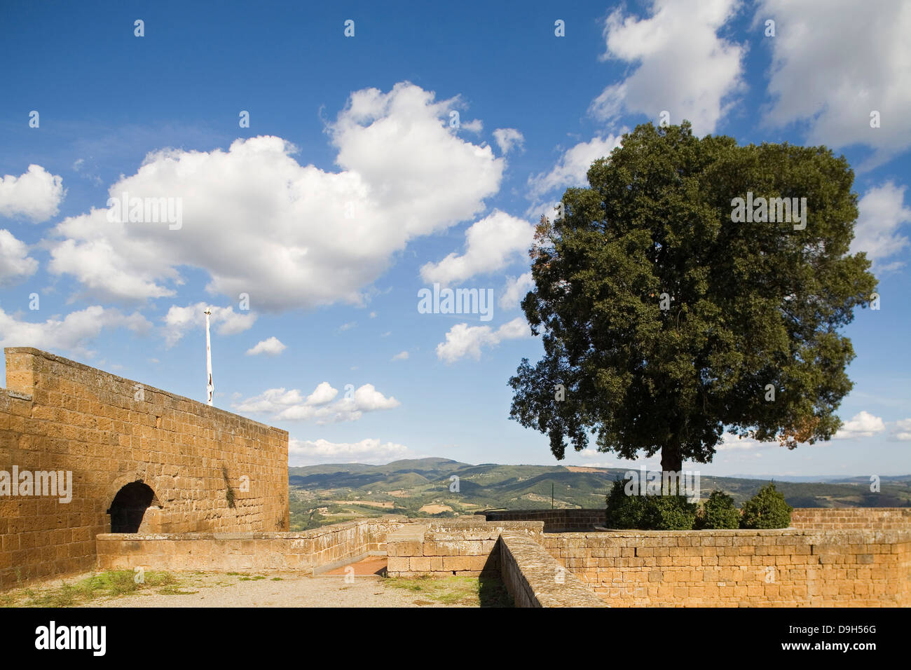 europe, italy, umbria, orvieto, albornoz fortress Stock Photo