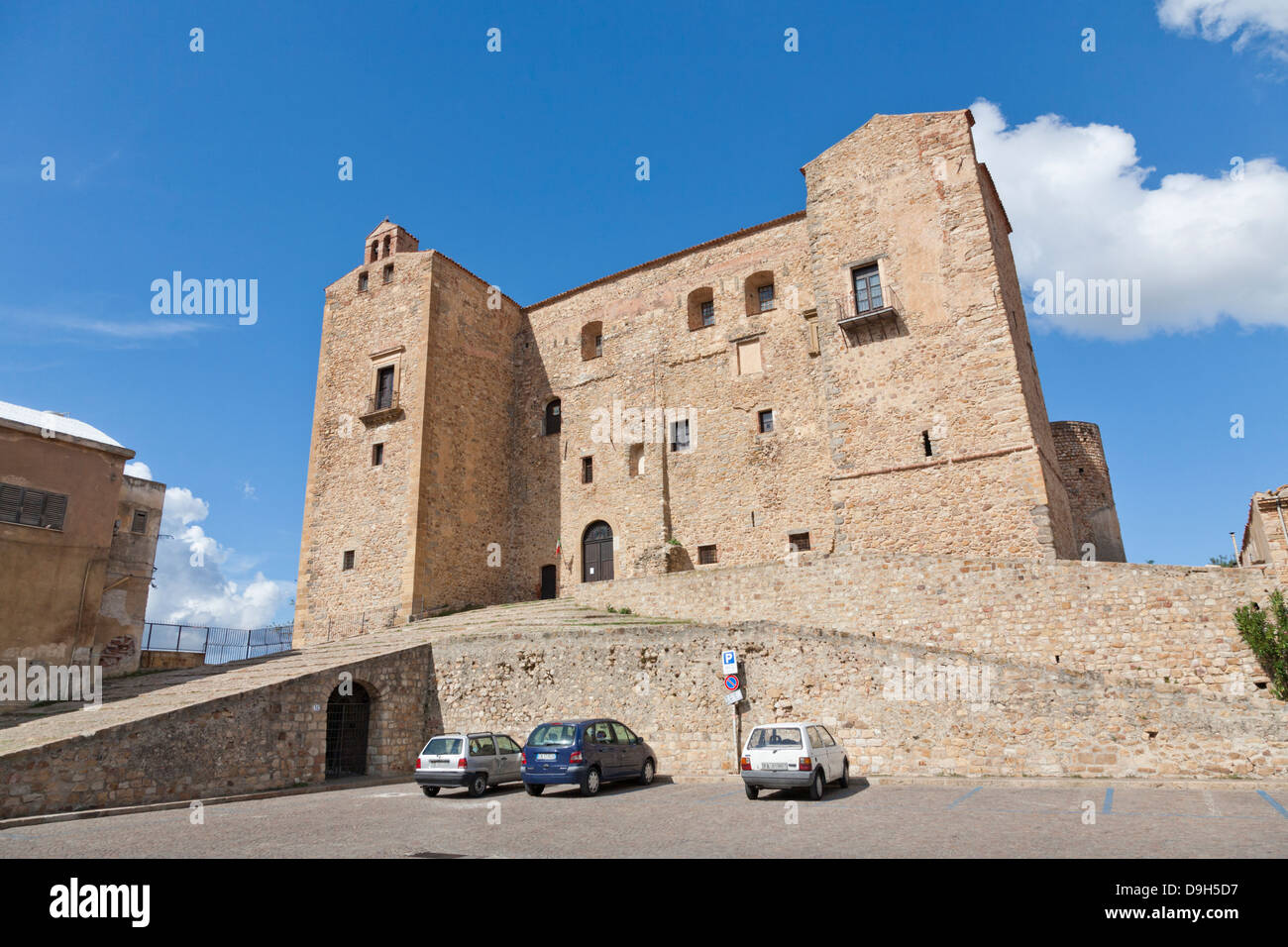Castello Ventimiglia, Castelbuono, Sicily, Italy Stock Photo