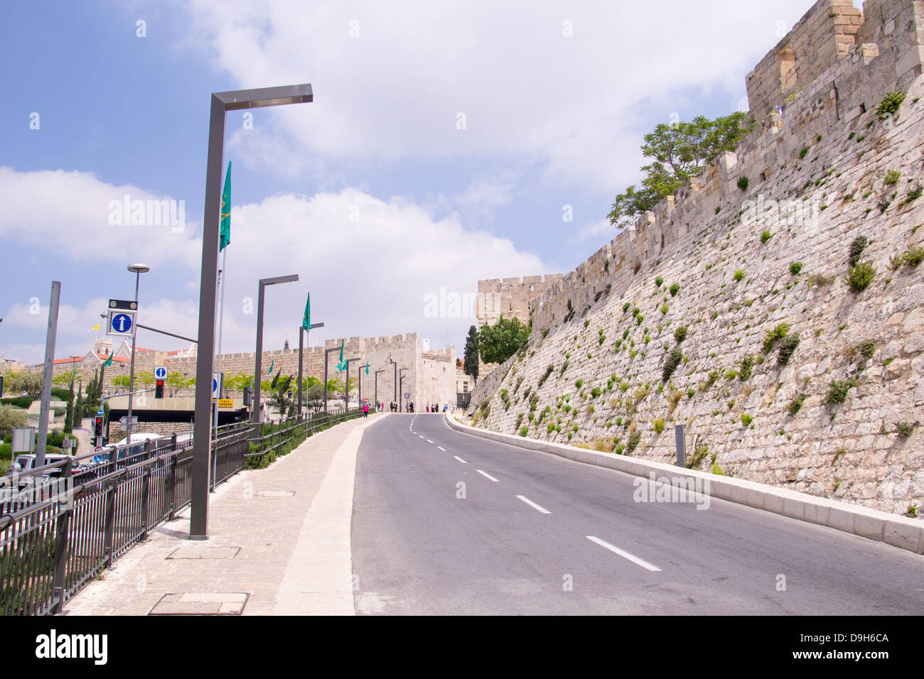 The wall of old Jerusalem.Israel Stock Photo