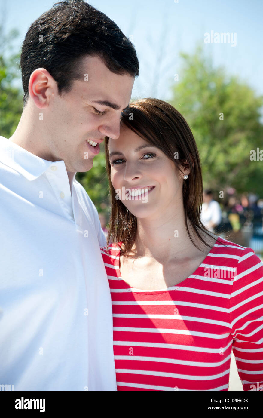 Young, happy, good looking, smiling,  Caucasian Couple Stock Photo