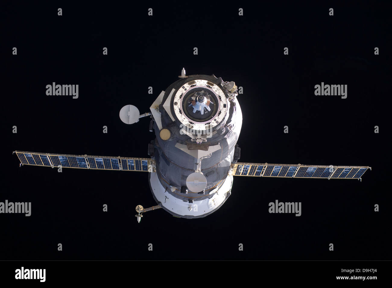 The Progress 40 resupply vehicle in orbit Stock Photo