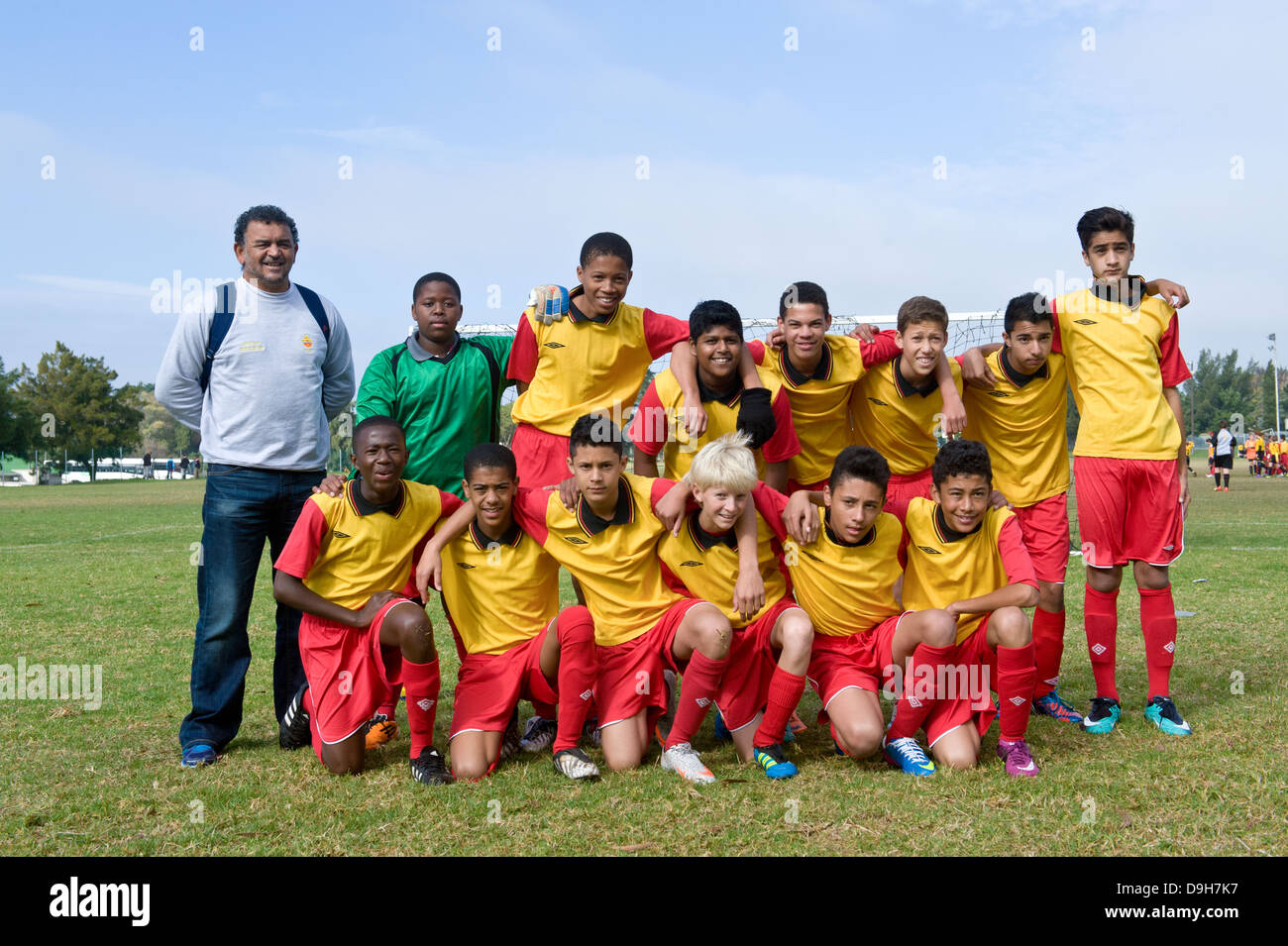 U15B Junior football team of Rygersdal FC, Cape Town, South Africa