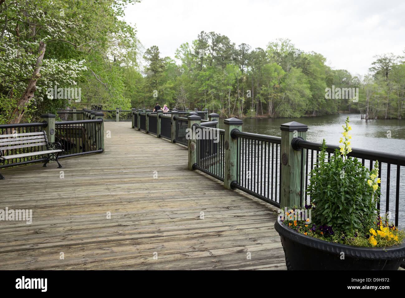 Waccamaw River Historic Warehouse District in Conway, SC, USA Stock