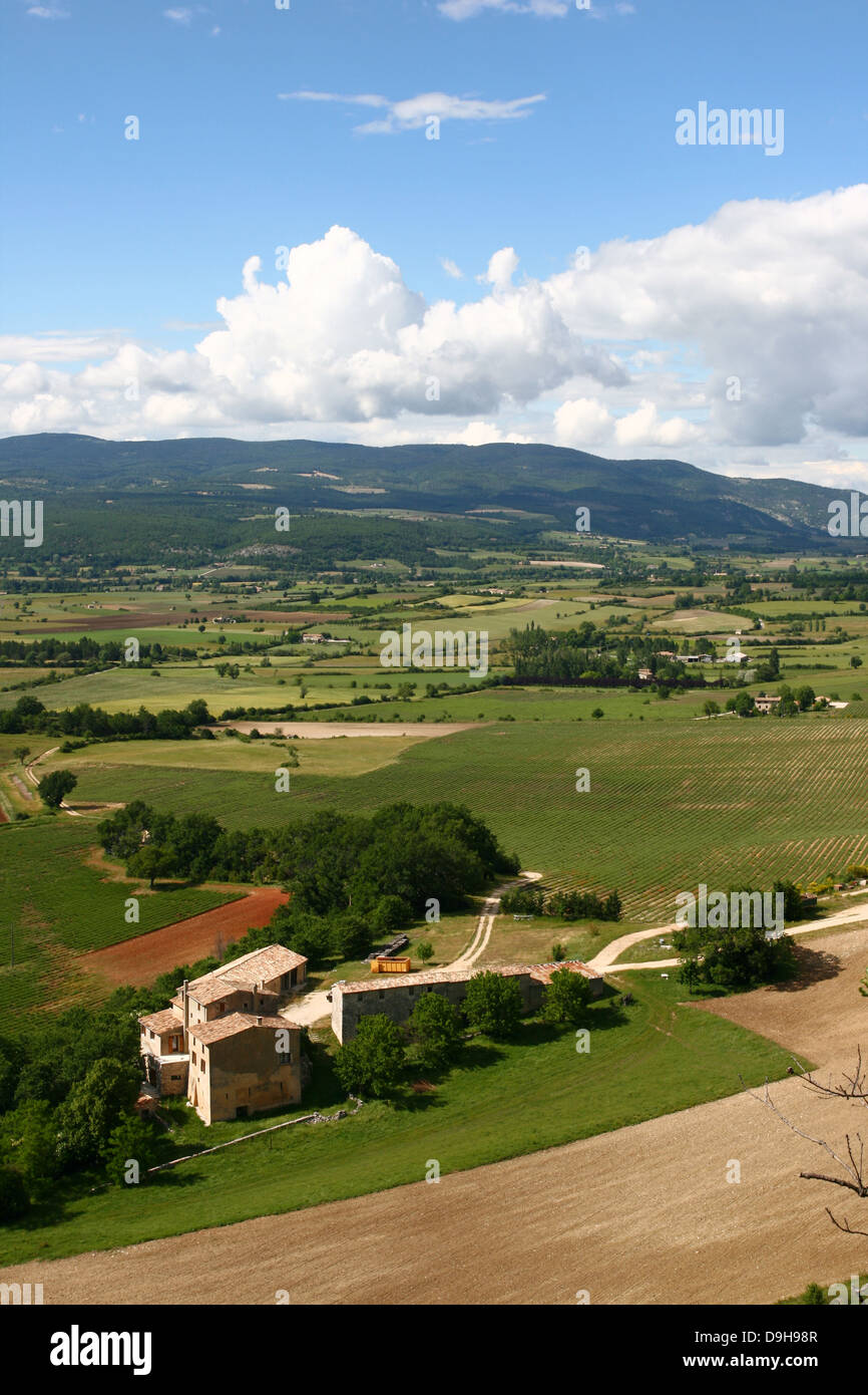 Landscape in the Provence, Southern France Stock Photo