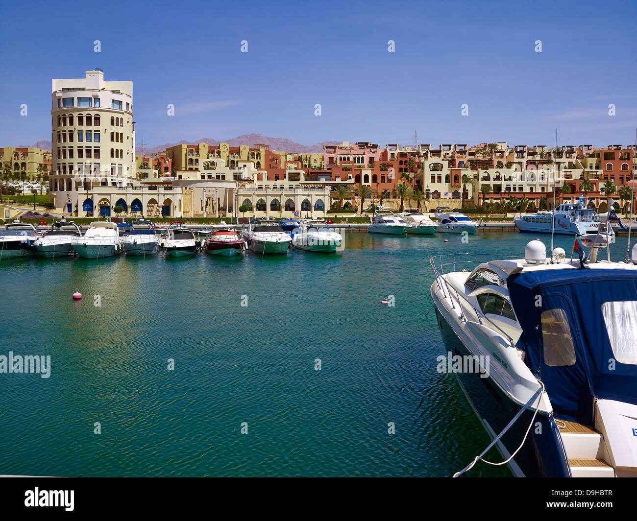 Marina at Tala Bay in Aqaba, Jordan, Middle East Stock Photo