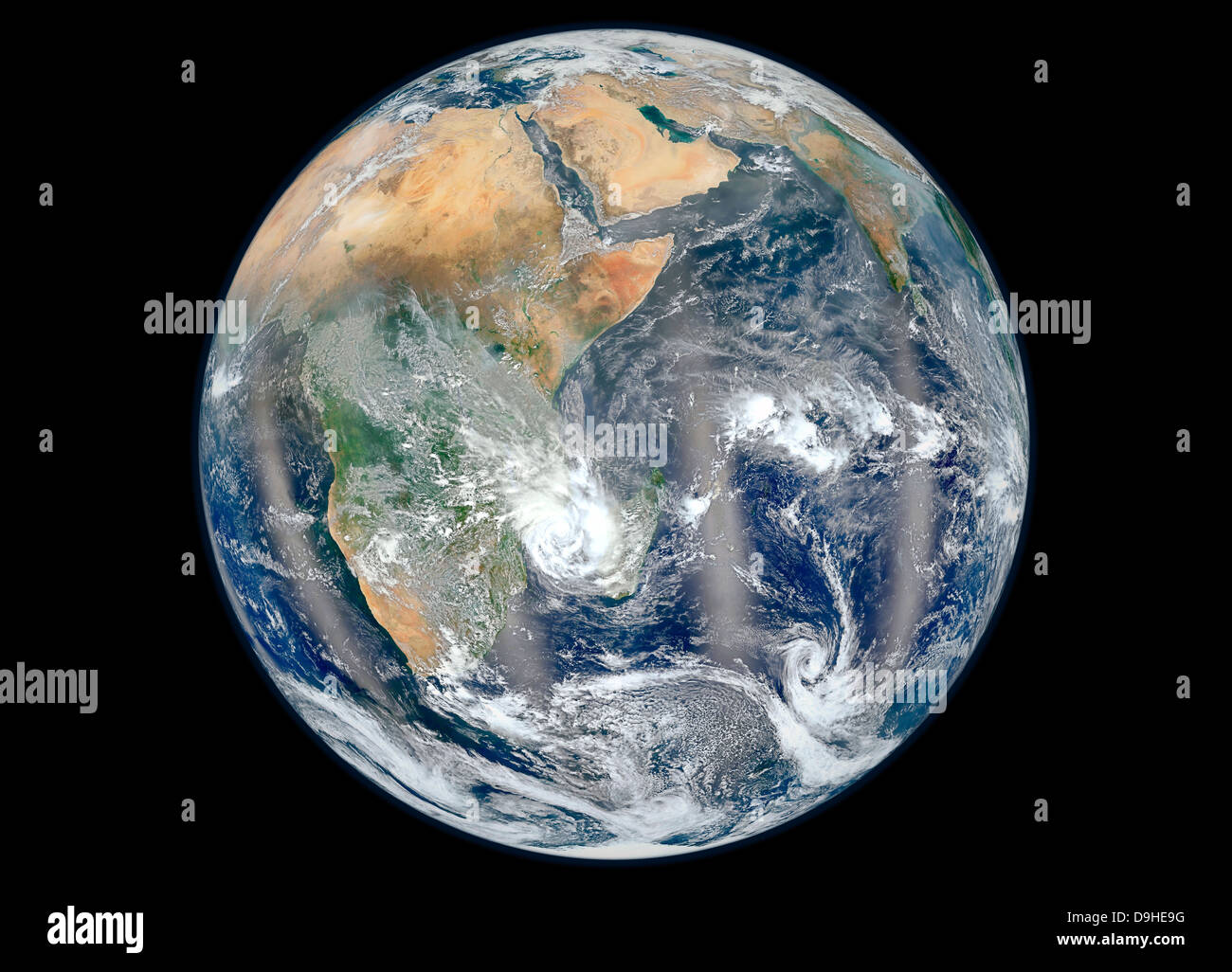 Full Earth Showing The Eastern Hemisphere D9HE9G 