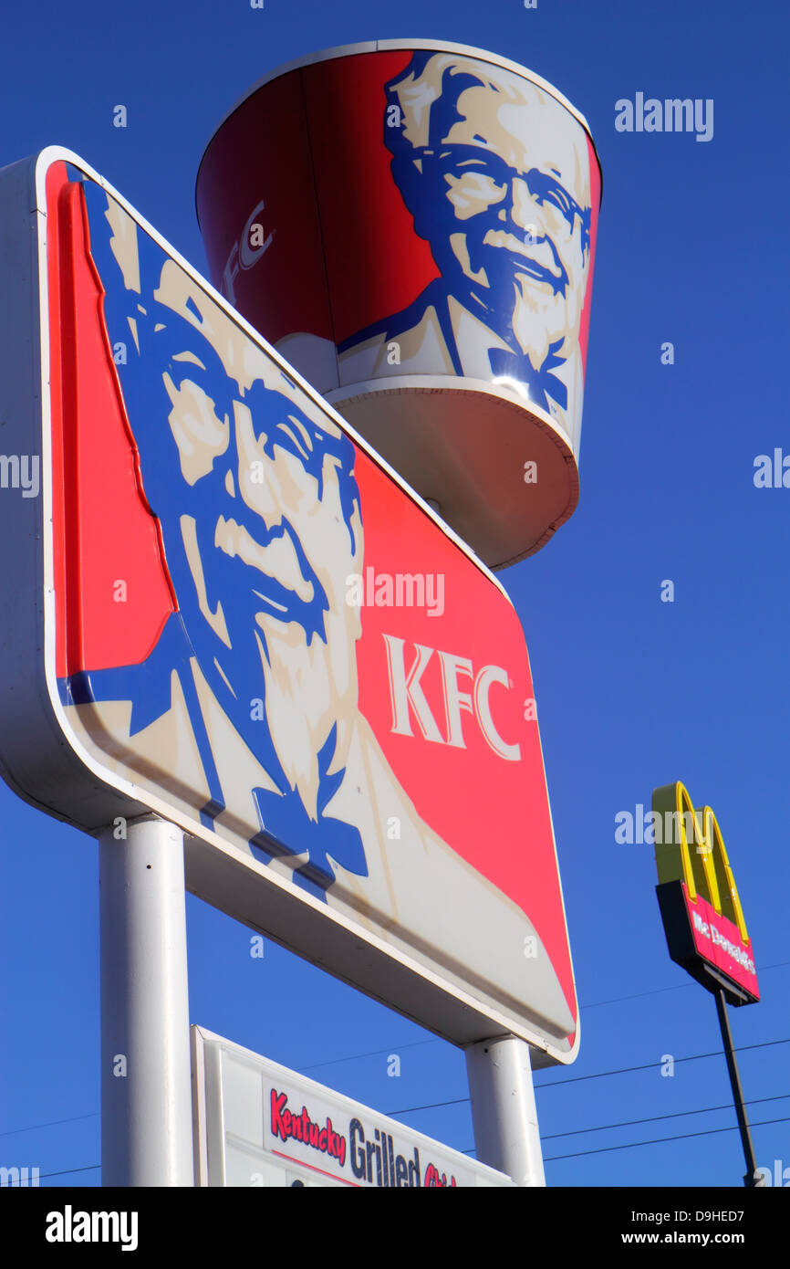 Las Vegas Nevada,West Sahara Avenue,KFC,McDonald's,burgers,hamburgers