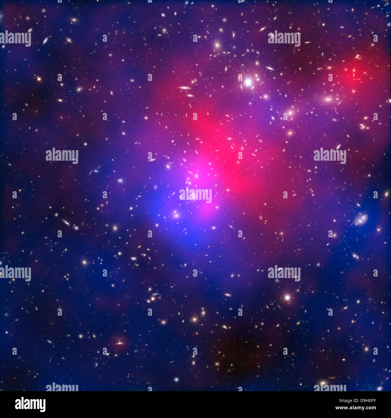 Abell 2744, Pandora's Cluster. Stock Photo