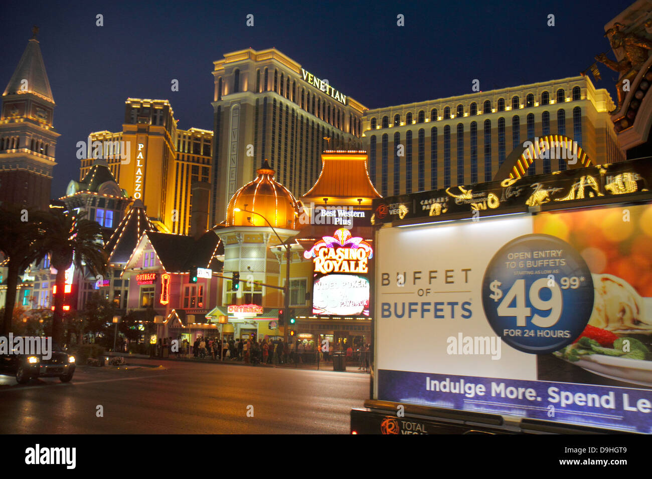 Las Vegas Nevada,The Strip,South Las Vegas Boulevard,McDonald's,burgers,hamburgers,fast food,restaurant restaurants dining cafe cafes,The Venetian,Cas Stock Photo