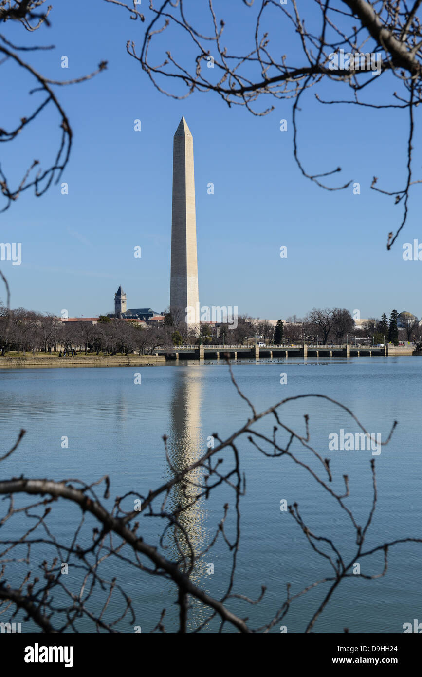Washington Memorial in Washington DC Stock Photo