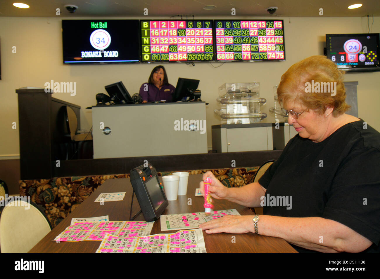 Female bingo player hires stock photography and images Alamy