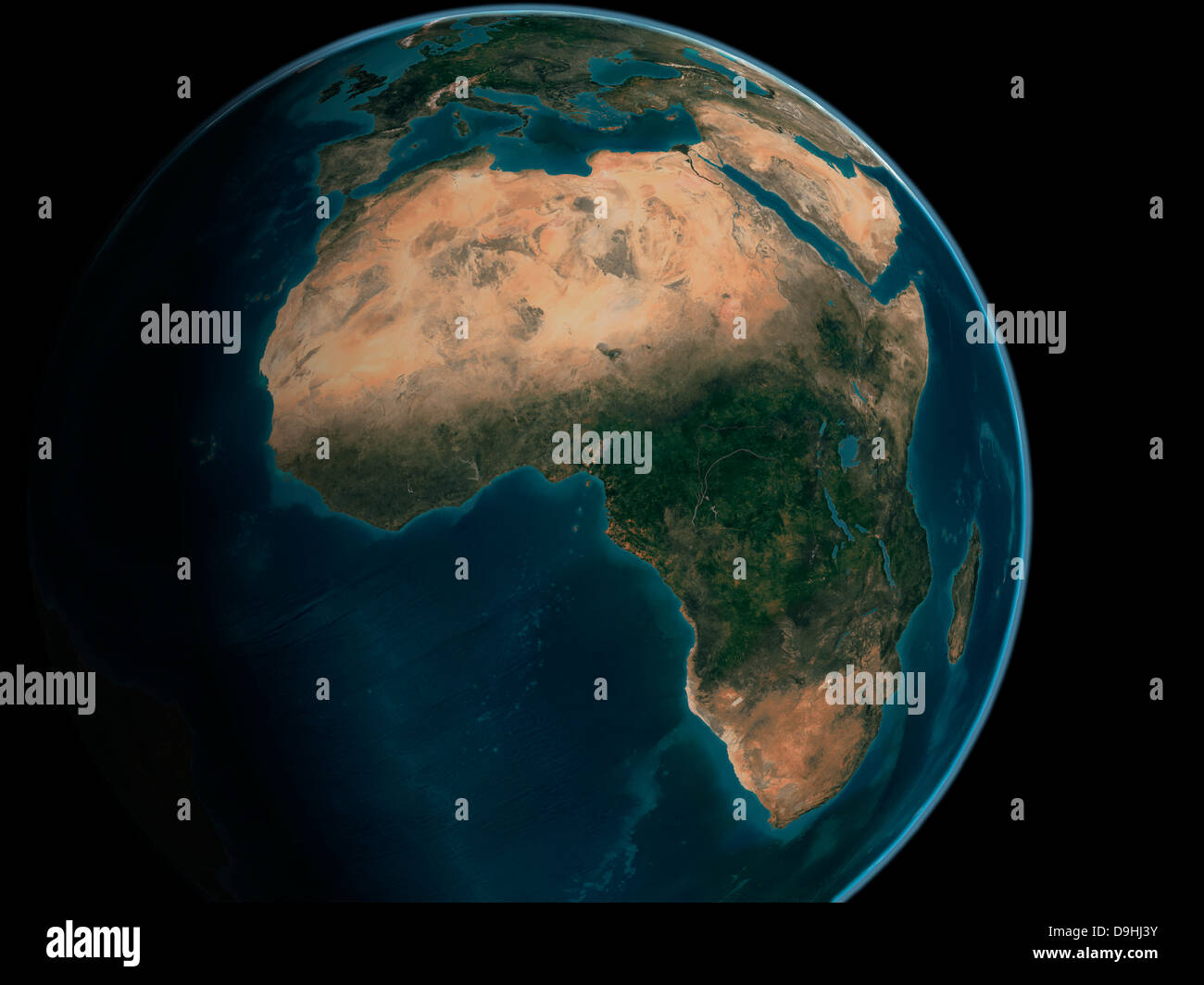 Africa from space hi-res stock photography and images - Alamy