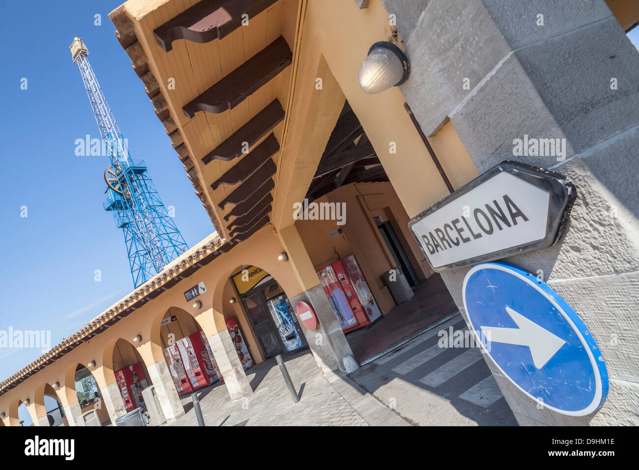 Tibidabo amusement park in Barcelona Stock Photo