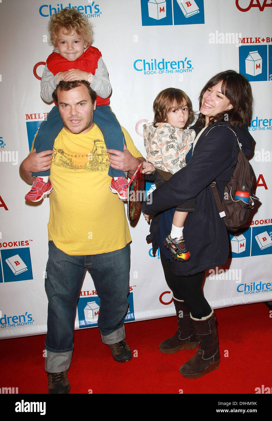 Tanya Haden Jack Black Son Thomas Editorial Stock Photo - Stock Image