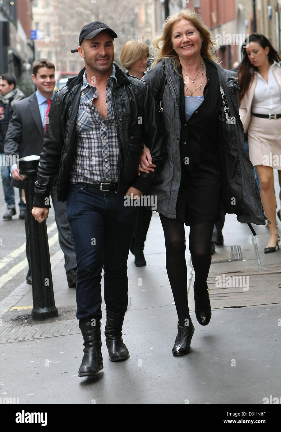 Louie Spence Celebrities Outside The Ivy Restaurant In Central London London England 21 03 11 Stock Photo Alamy