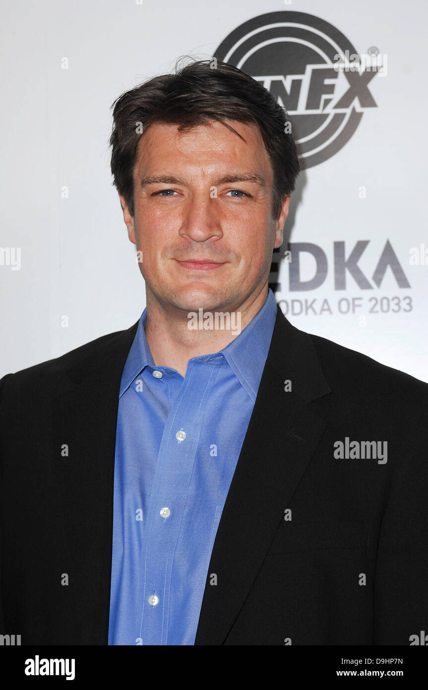 Nathan Fillion  Los Angeles Premiere of 'Super' held at The Egyptian Theatre Hollywood, California - 21.03.11 Stock Photo