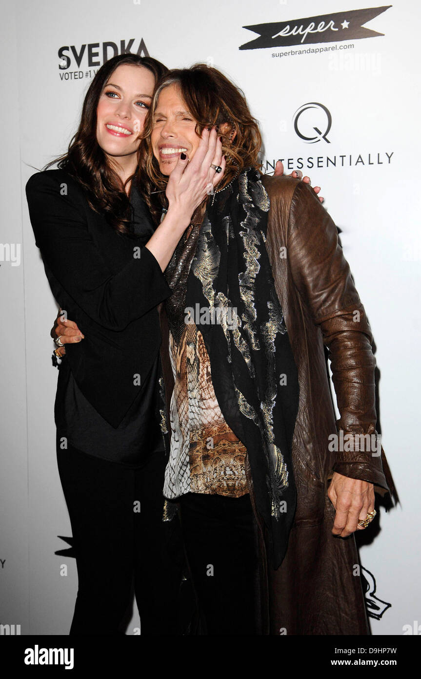 Liv Tyler and Steven Tyler Los Angeles Premiere of "Super" held at The