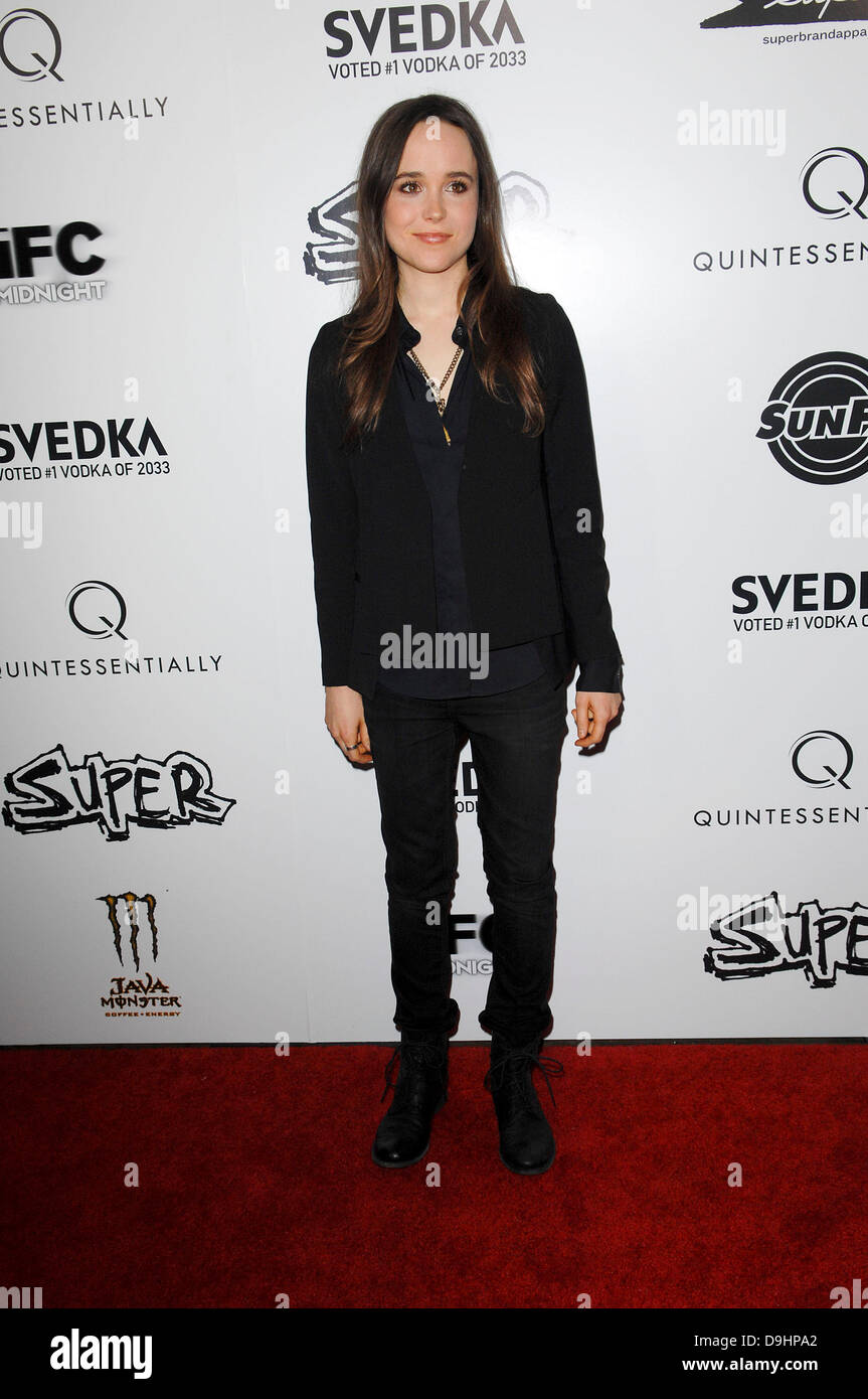Ellen Page  Los Angeles Premiere of 'Super' held at The Egyptian Theatre Hollywood, California - 21.03.11 Stock Photo
