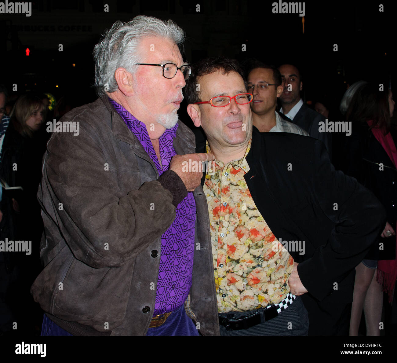Rolf Harris and Timmy Mallet The Umbrellas of Cherbourg - Press night held at the Gielgud Theatre - Arrivals. London, England - 22.03.11 Stock Photo
