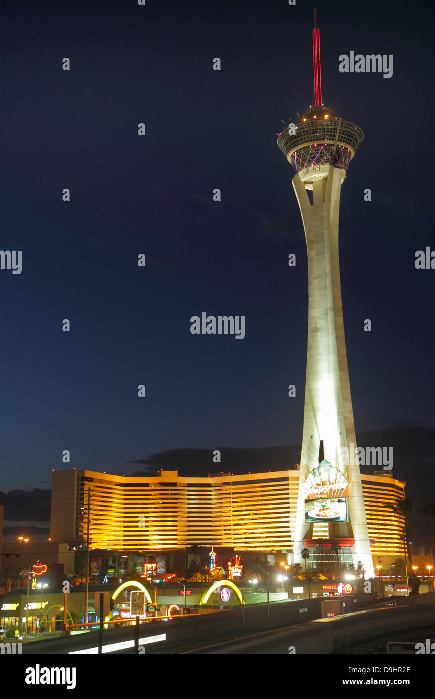 Big Shot Thrill Ride, Stratosphere Las Vegas Stock Photo - Alamy