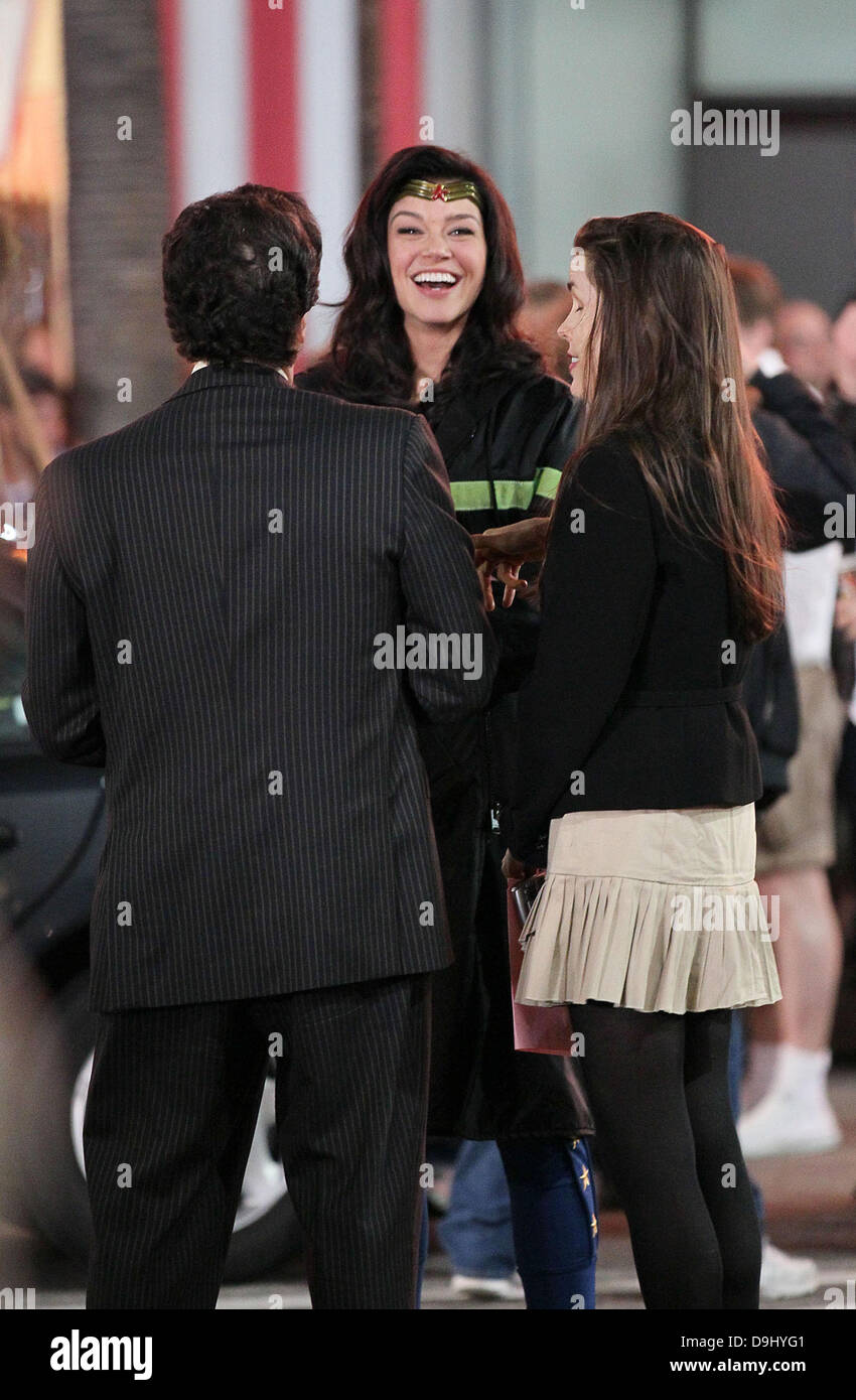 Adrianne Palicki filming in Hollywood on the set of 'Wonder Woman' Los(07)