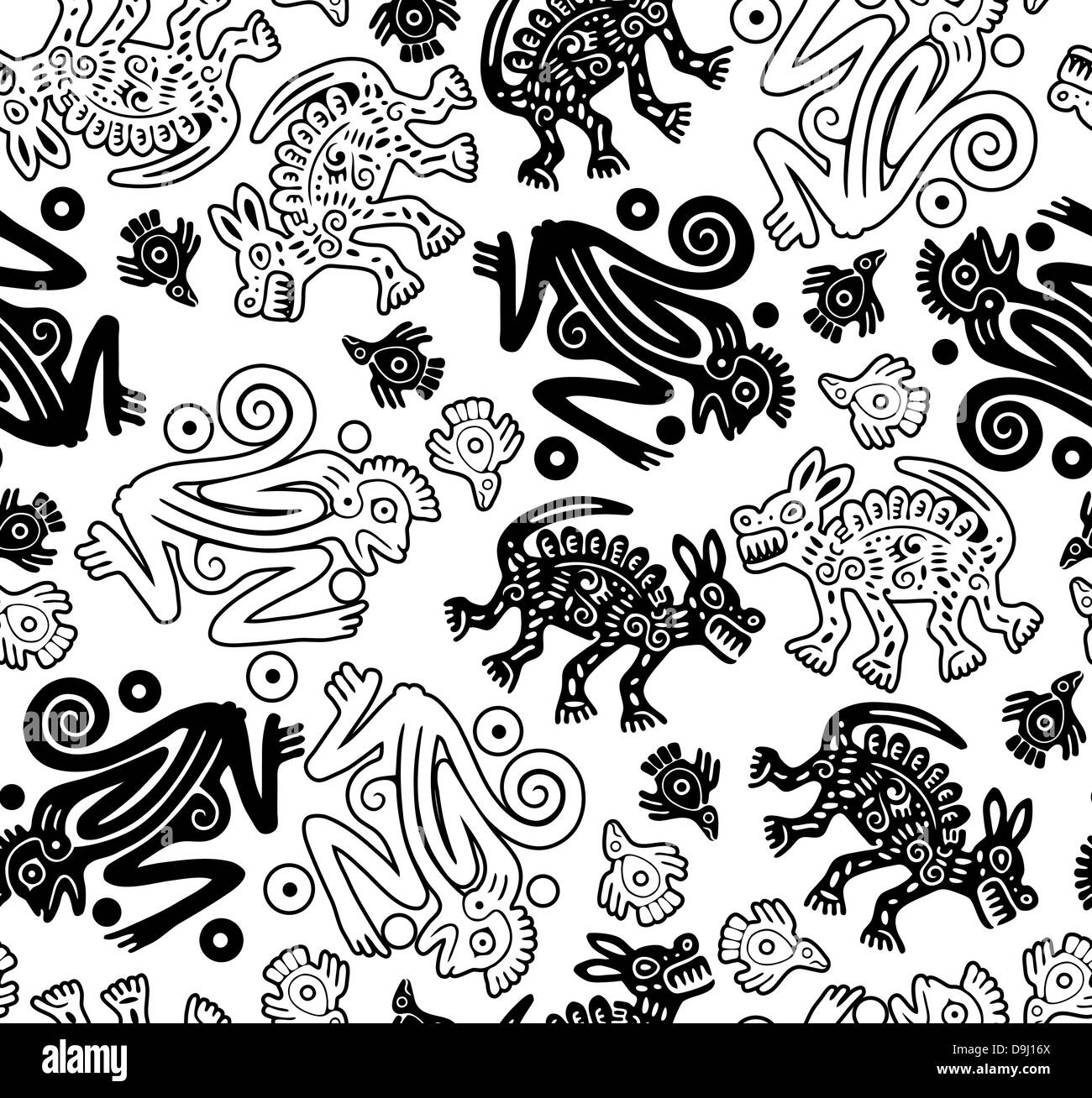 African indigenous seamless wild animal texture Stock Photo - Alamy