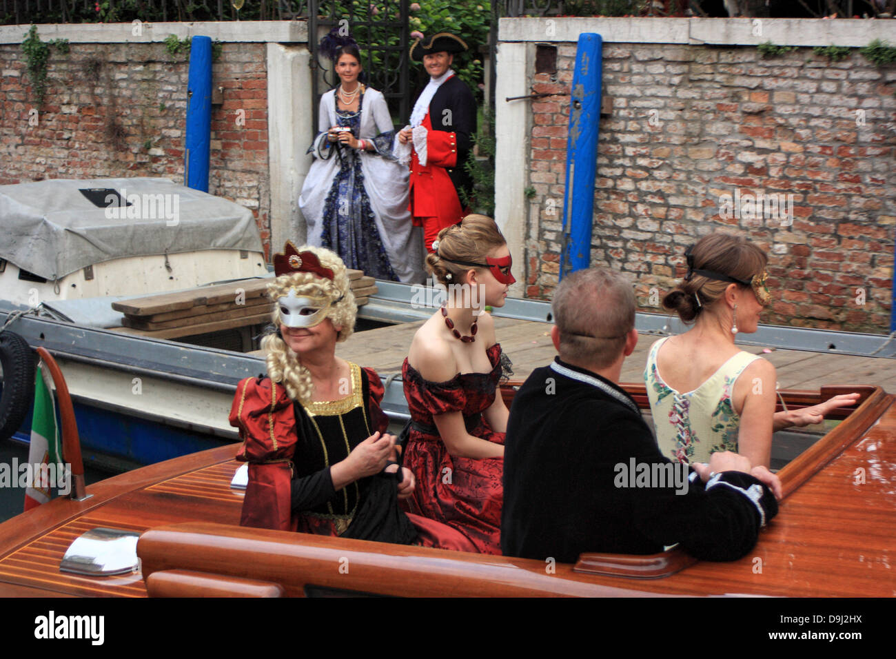 Girls In Costume Venice Carnival High Resolution Stock Photography and ...