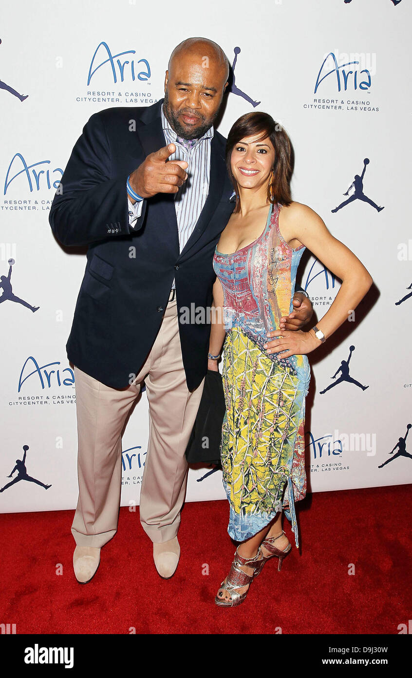 Shai McBride and Julissa Marquez Michael Jordan Celebrity Invitational Welcome Reception at Haze night club at Aria Las Vegas, Nevada - 31.03.11 Stock Photo