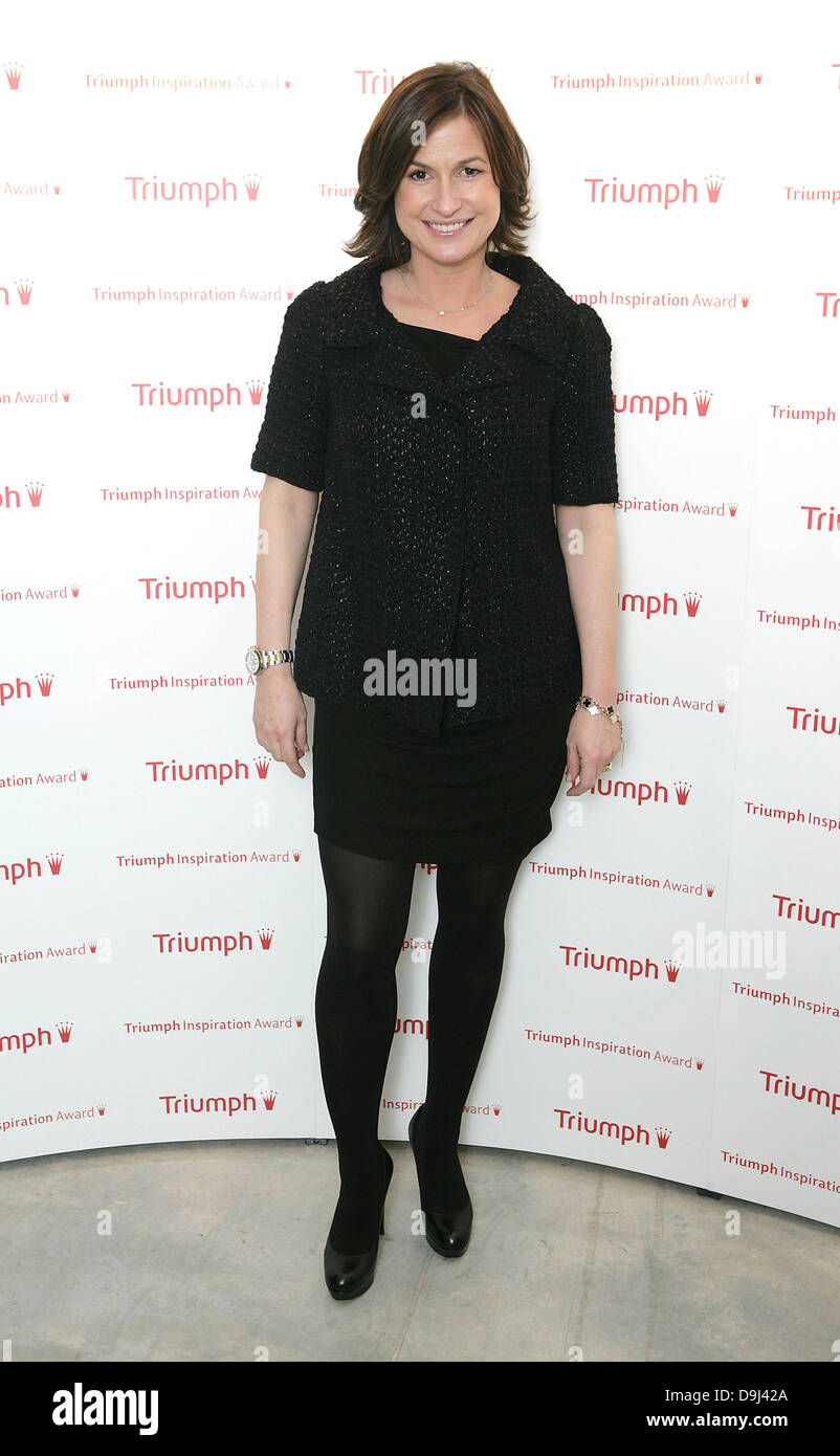 Emma Forbes arriving at the Triumph Inspiration Awards Party, London