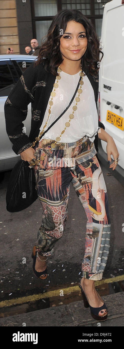 Vanessa Hudgens arriving at Radio 1 studios London, England - 31.03.11 ...