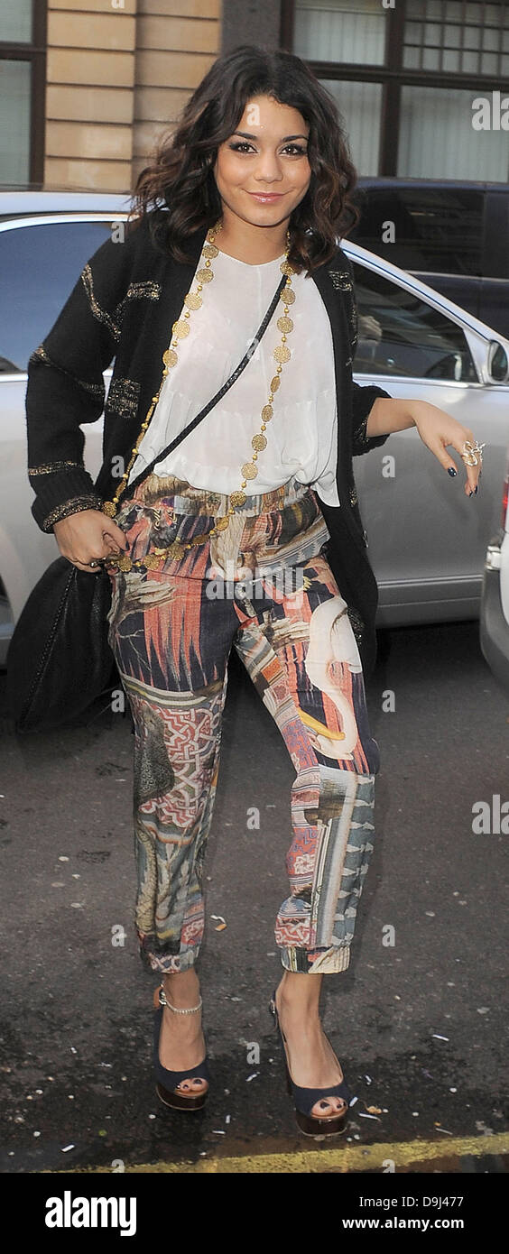 Vanessa Hudgens arriving at Radio 1 studios London, England - 31.03.11 ...