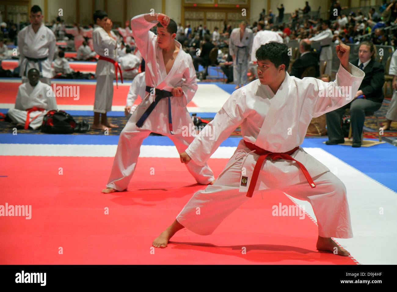 Las Vegas Nevada,The Strip,South Las Vegas Boulevard,Paris Las Vegas Hotel & Casino,ballroom,USA Open Karate Championships Junior International Cup,co Stock Photo