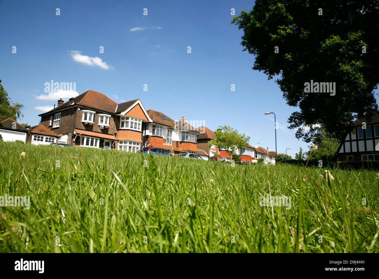 Suburban housing on Midholm in the Barn Hill area of Wembley Park