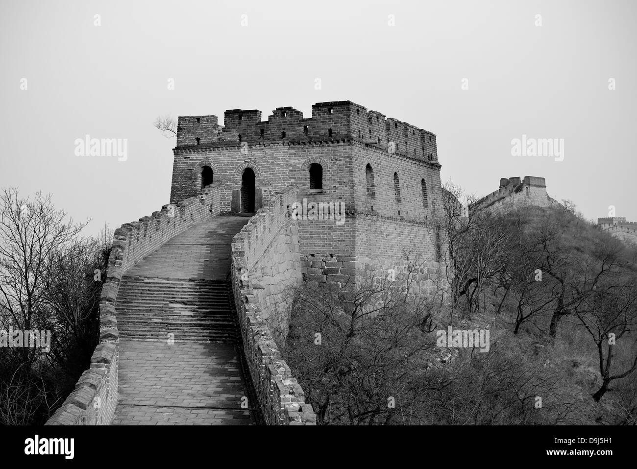Great wall china panoramic Black and White Stock Photos & Images - Alamy