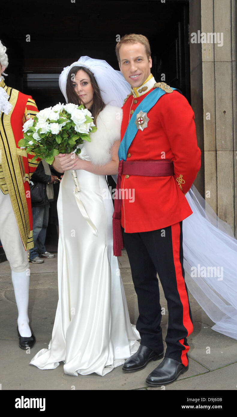 A Royal Look-A-Like Wedding Prince William and Kate Middleton look-a-likes wedding at St Pauls Church in Covent Garden. This was part of the launch of Alison Jackson's new book 'Kate And Wills A Royal Look-A-Like Wedding Prince William and Kate Middleton look-a-likes wedding at St Pauls Church in Covent Garden. This was part of the launch of Alison Jackson's new book 'Kate And Wills