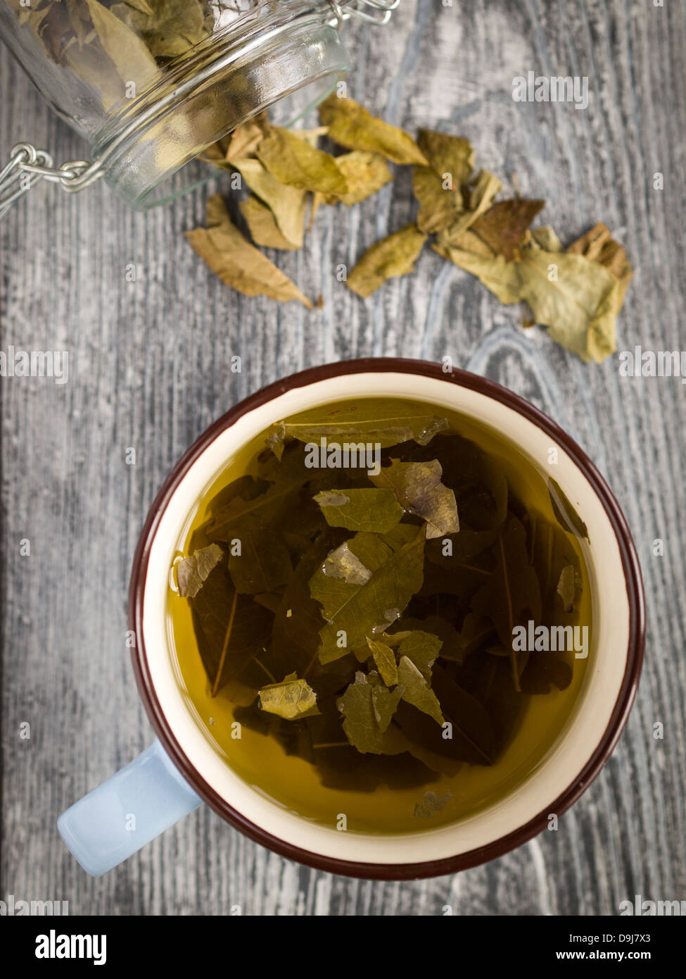 Coca leaf tea, a popular drink in some of the South American countries