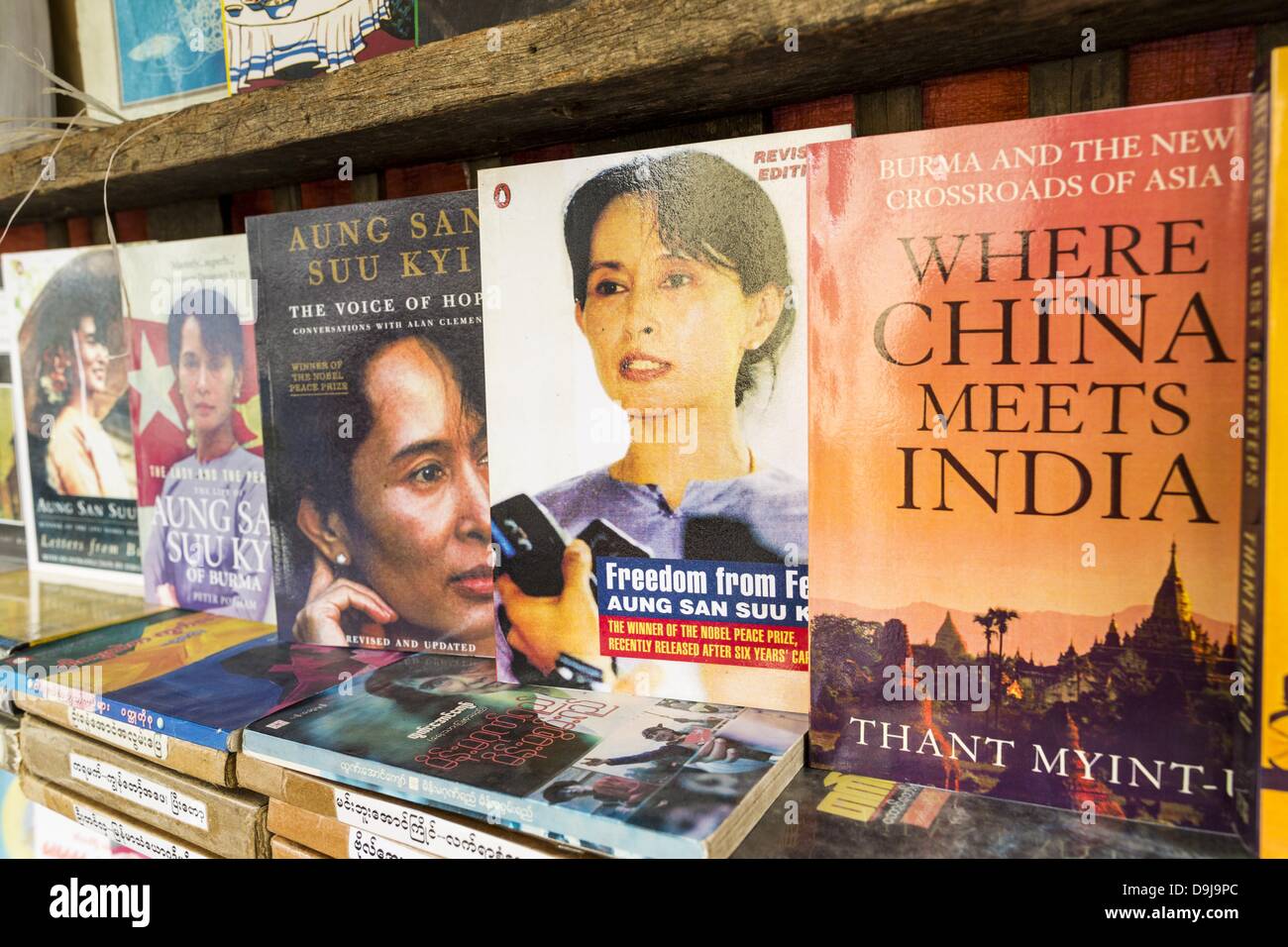 June 19, 2013 - Yangon, Union of Myanmar - Books by and about Burmese